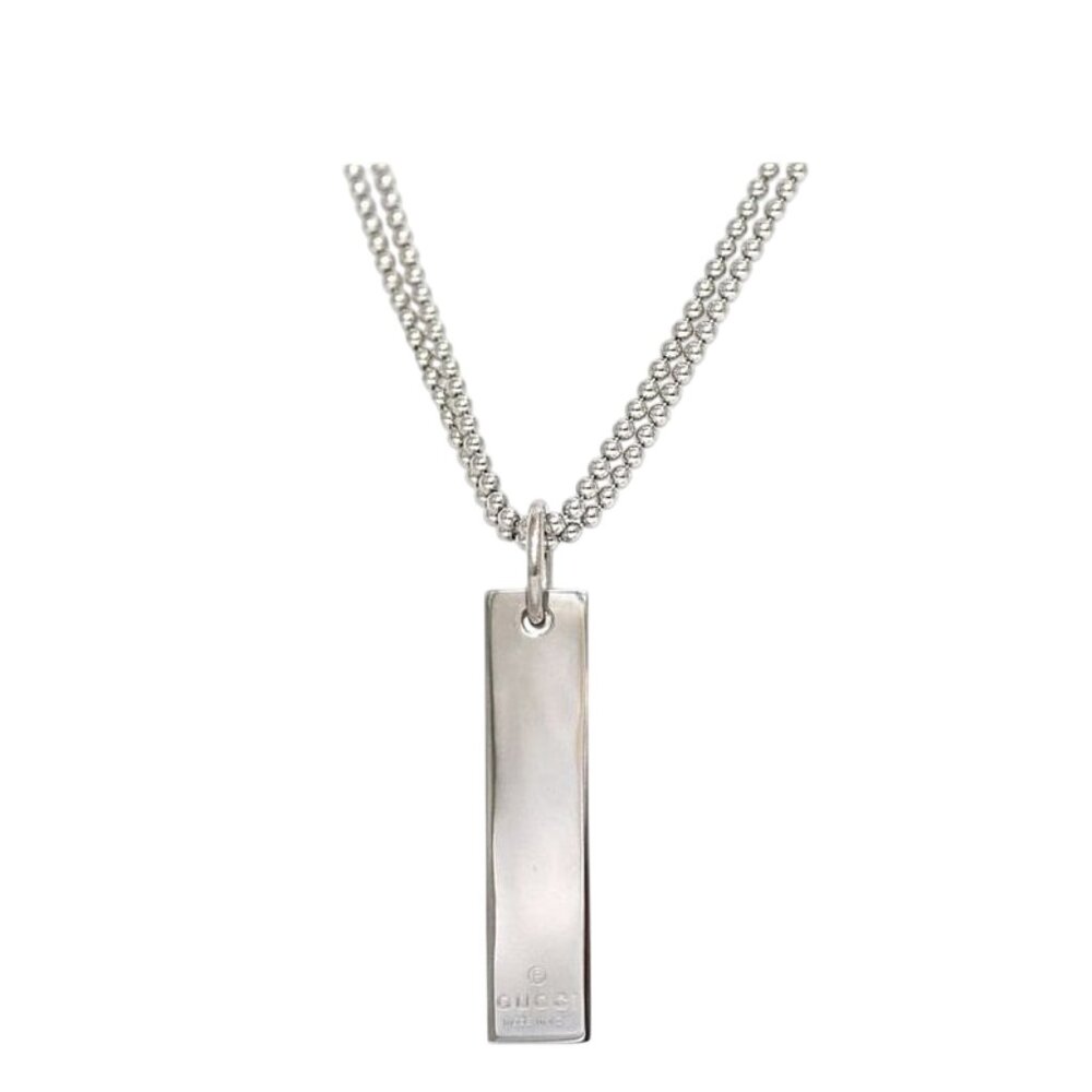 Gucci Necklace Silver 09840 925 SV 0006 - Picture 1 of 9
